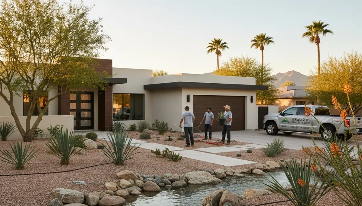 Scottsdale, AZ landscaping services for desert yards, irrigation, and landscape design