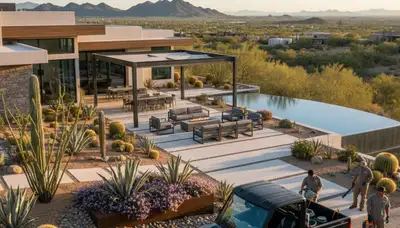 Scottsdale, AZ landscaping services for custom desert yard design and maintenance