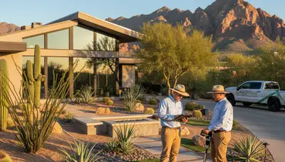 Landscaping service in Scottsdale, AZ for custom outdoor design and desert-friendly yard maintenance