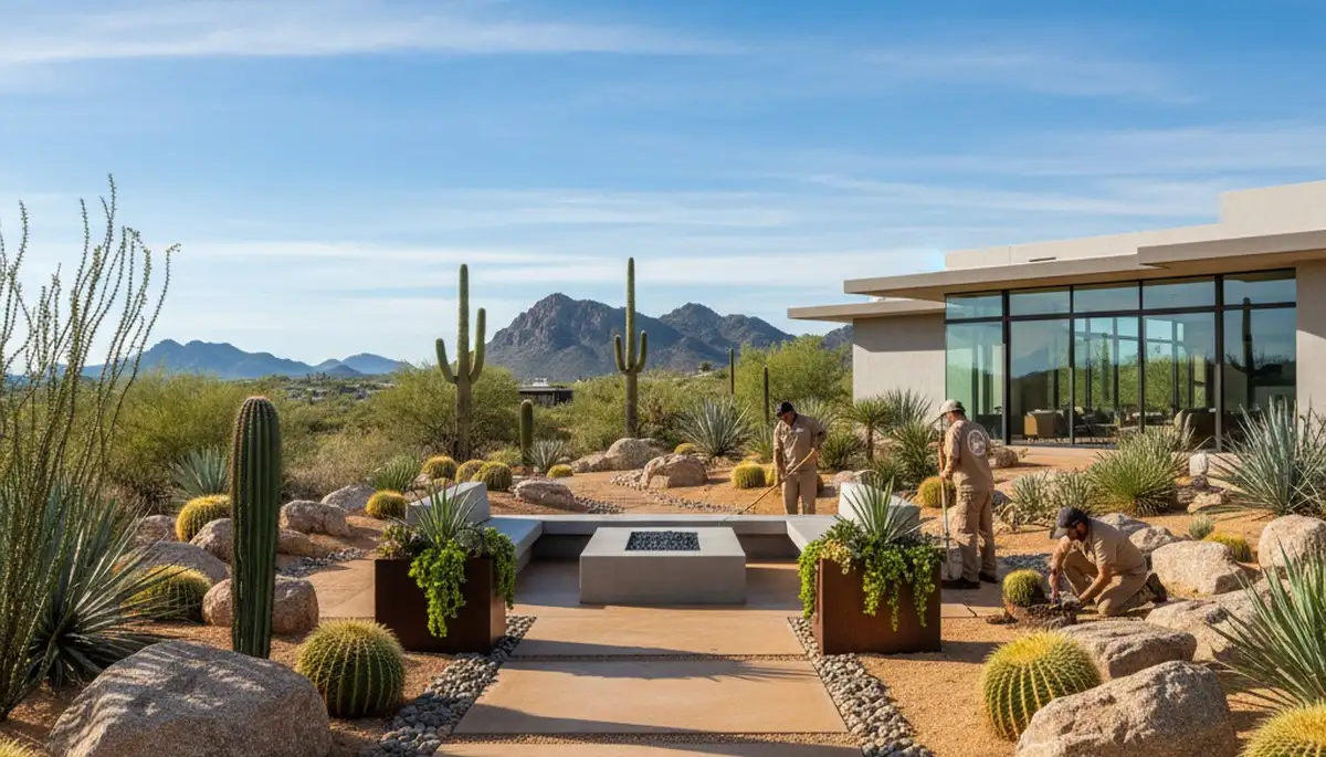 Scottsdale, AZ landscaping services for desert yards and professional outdoor property maintenance