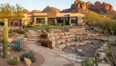 Scottsdale, AZ landscaping service for residential yards and desert garden maintenance