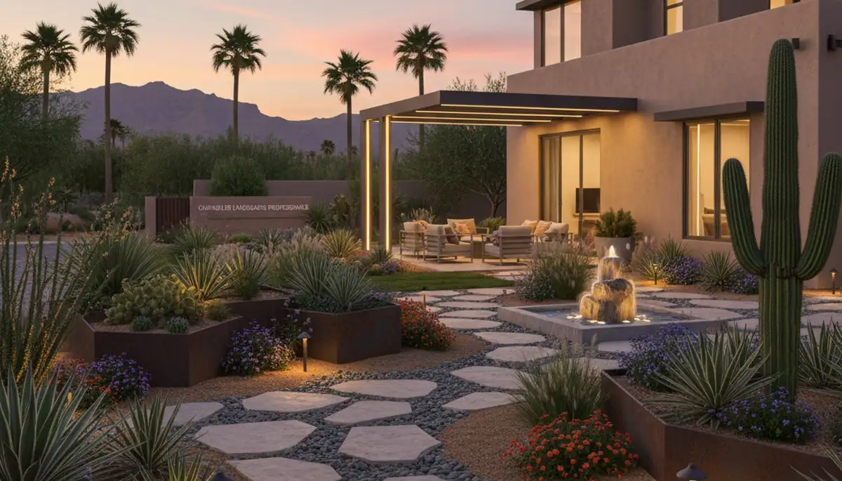 Scottsdale, AZ landscaping services for desert landscape design and lawn care