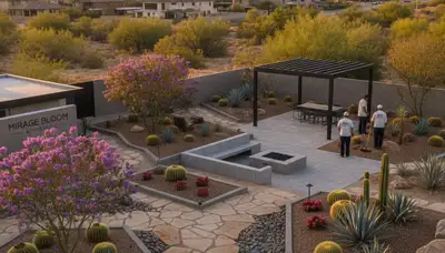 Scottsdale, AZ landscaping service for desert yard maintenance and landscape design