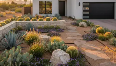 Scottsdale, AZ landscaping service for residential yard maintenance and desert landscape design