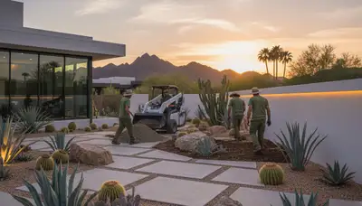 Scottsdale, AZ landscaping services for residential yards and desert landscape maintenance
