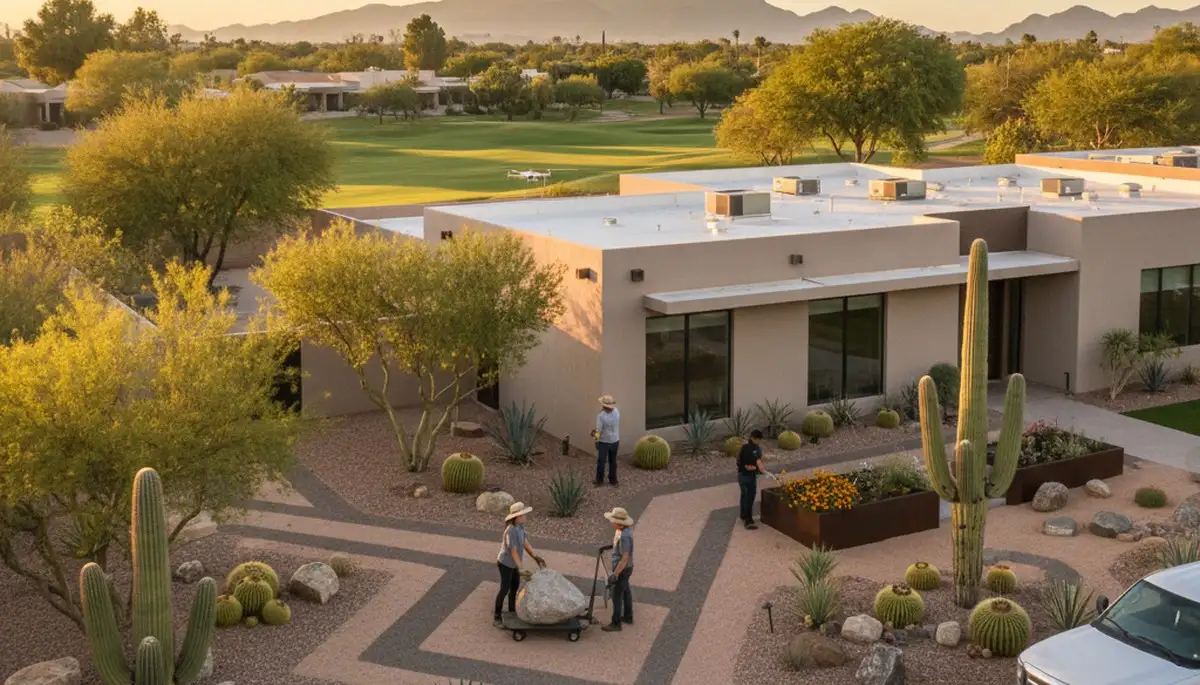 Scottsdale, AZ landscaping service for desert lawn care and custom outdoor maintenance